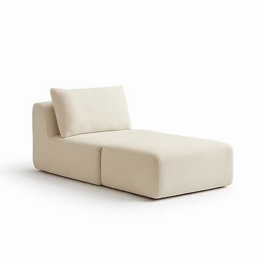 Lenvix Corduroy Modular Single-Seater Sofa